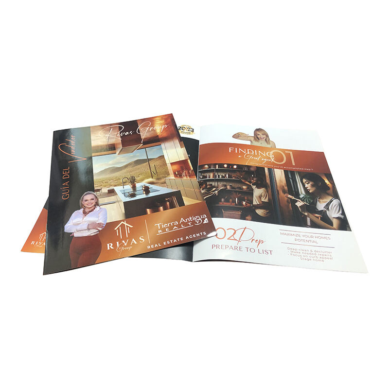 安価な卸売カスタム印刷サドルステッチソフトカバーのフライヤーチラシ